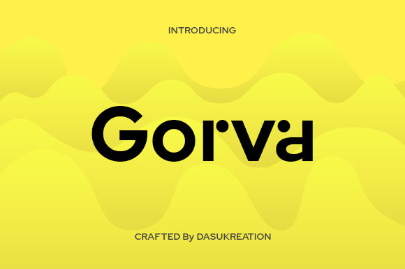 Discover Gorva: A Modern Geometric Sans Serif Font for Design Excellence