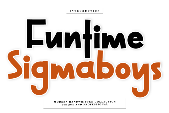 Funtime Sigmaboys: A Rhythmic Font for Artisanal Branding and Creative Design