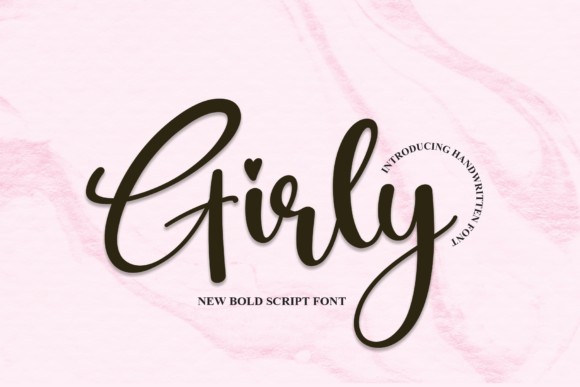 Girly Handwritten Script for Creative Projects