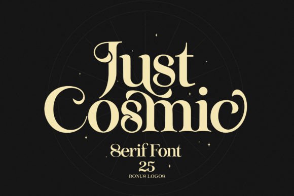 Just Cosmic: A Modern Vintage Serif Font with Magic in Every Detail
