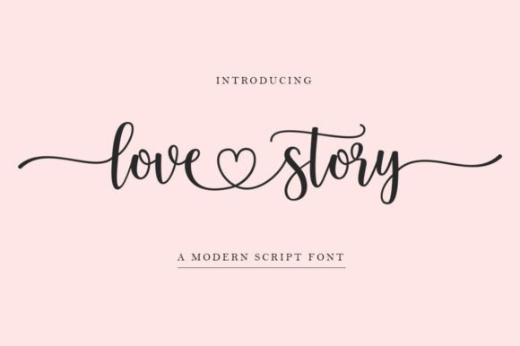 Love Story Font for Modern Design