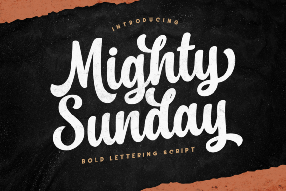 Mighty Sunday: A Bold and Modern Script Font for Creative Design