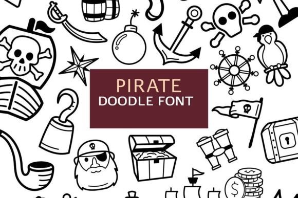 Pirate Doodle Font for Creative Projects