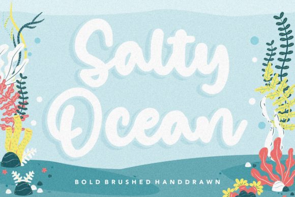 Salty Ocean: A Timeless Flow of Creativity in Handwritten Typography