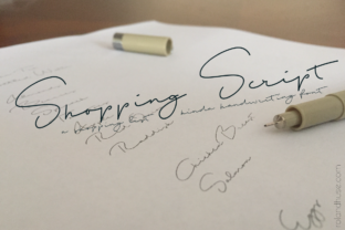 Shopping Script: A Casual, Handwriting-Inspired Font for Shopping Lists