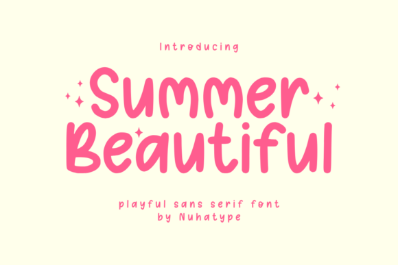 Summer Beautiful: A Minimalist Font for Creative Expression