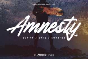The Amnesty Font Duo: A Rustic, Expressive Typography Powerhouse