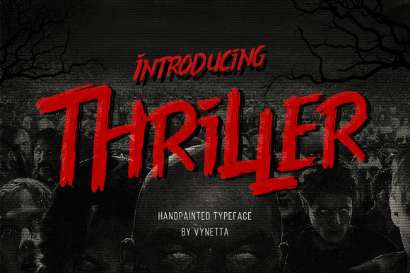 Thriller Font: A Hand-Drawn Halloween Typography
