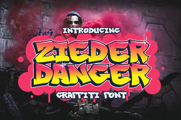 Zieder Danger Basic Graffiti and This is Zieder Danger Modern Graffiti Font: A Creative Tool for Designers